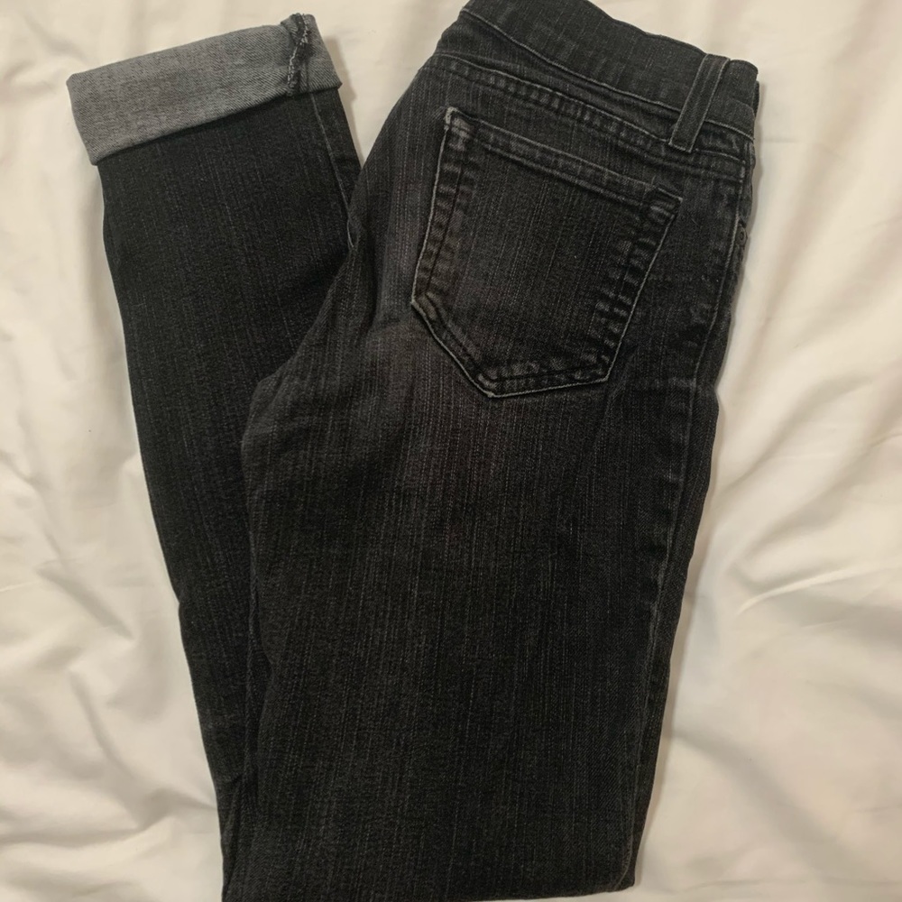 Stretchy black denim jeans